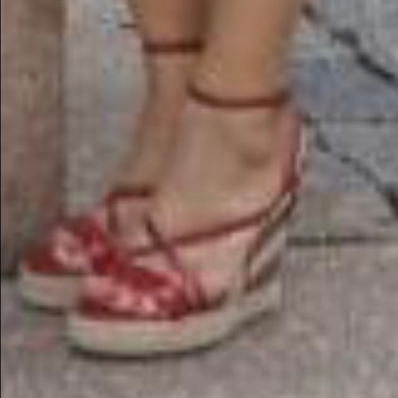 Burberry wedge sandals